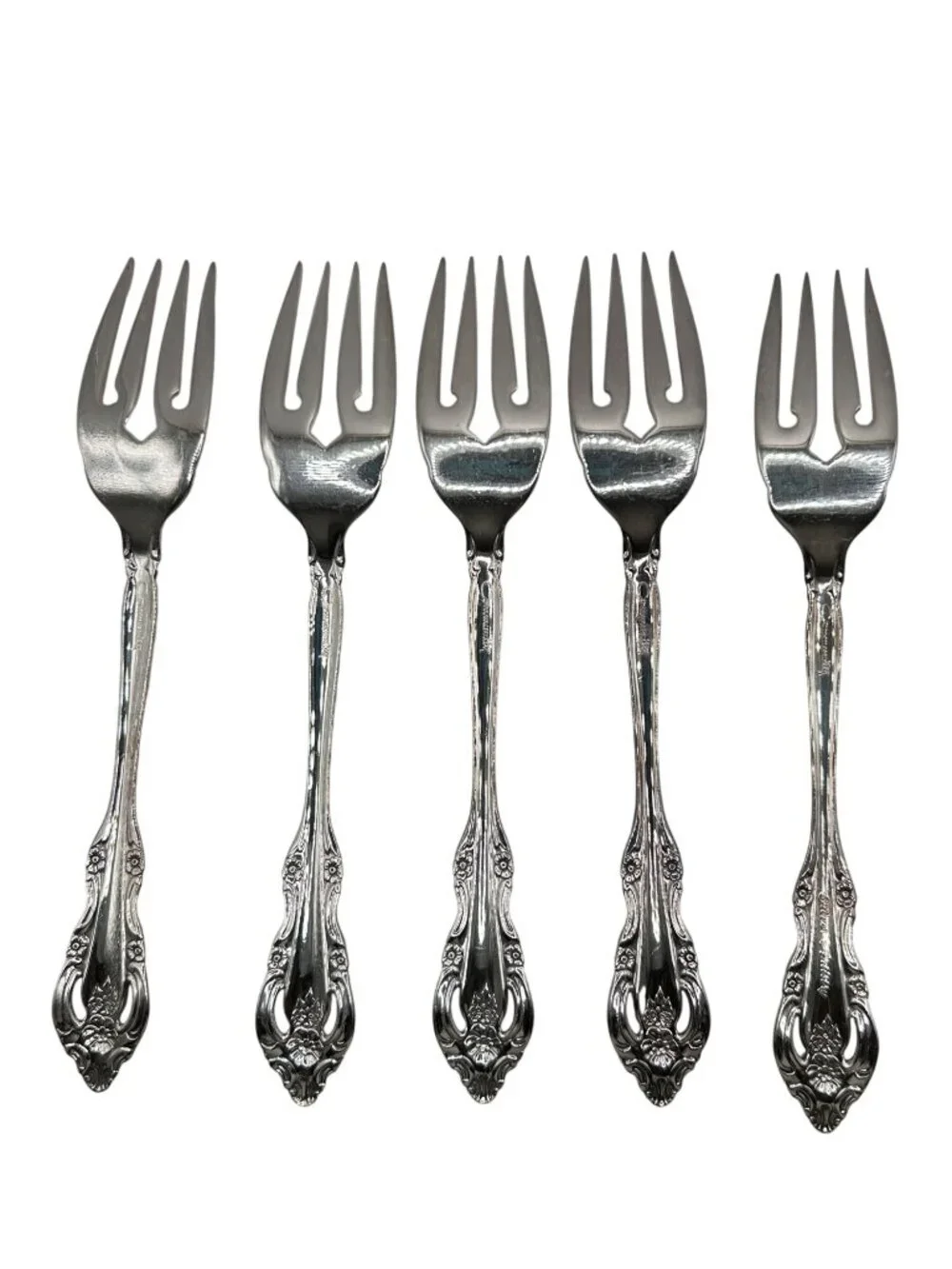 Oneida Silver Silver Artistry Silverplate 1965 Salad Forks Set Of 5